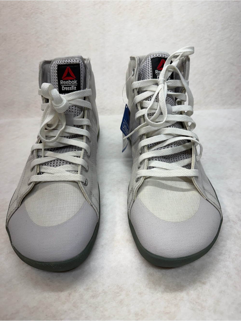 Reebok CrossFit Men's High-Top Athletic Shoes in Light Gray and White